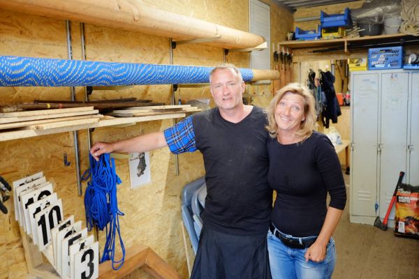 Mac Claymore trainieren in Gerthe für die Highland-Games