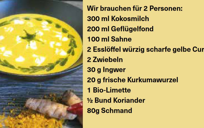 Jan Klose kocht heute: Feurig feines Currysüppchen