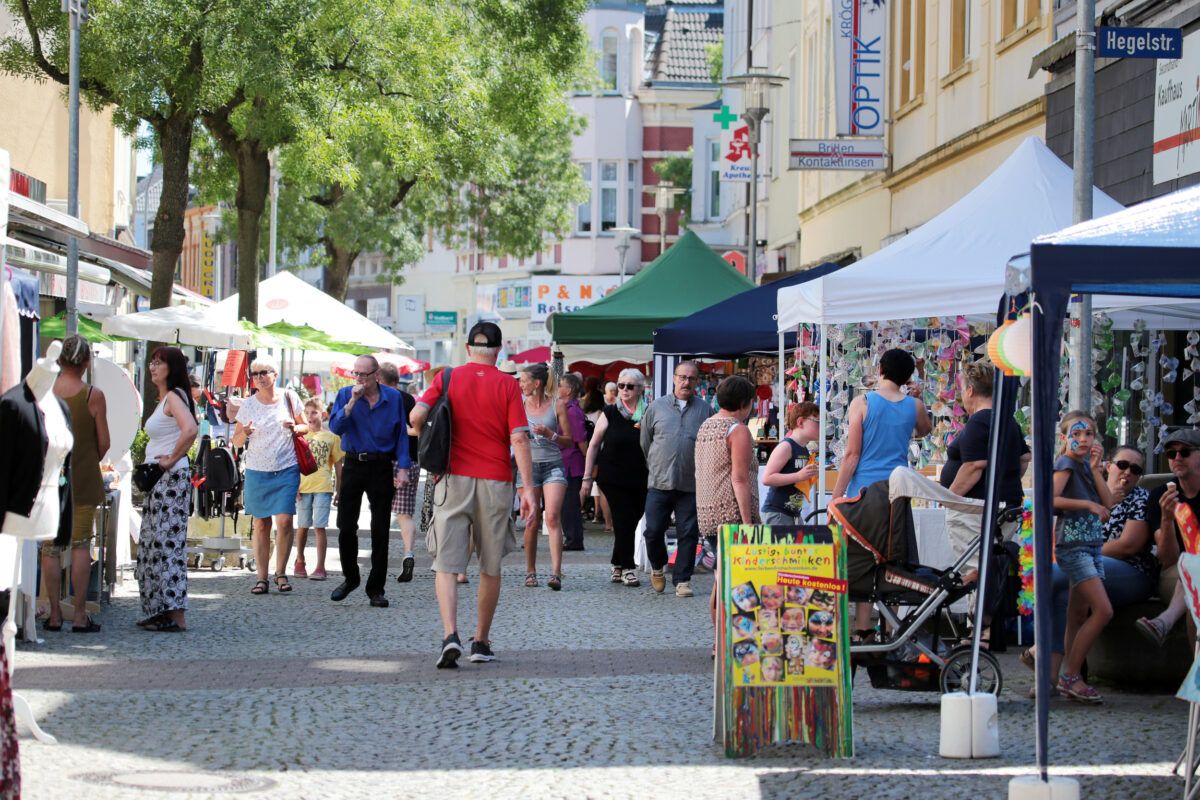 Gerther Sommer mit Flohmarkt und Wimpelketten-Aktion