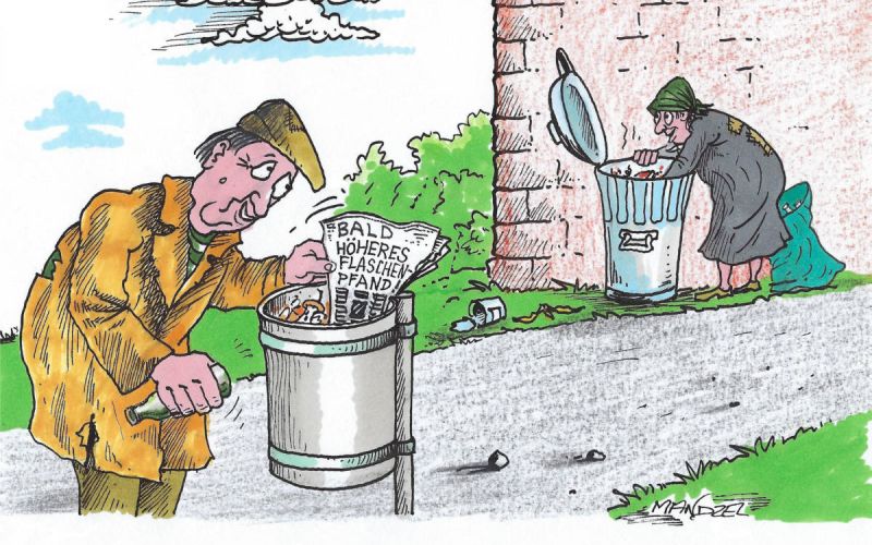 Ausstellung von Mandzel-Karikaturen im Stadtarchiv