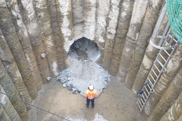 Tunneldurchstoß in Hiltrop