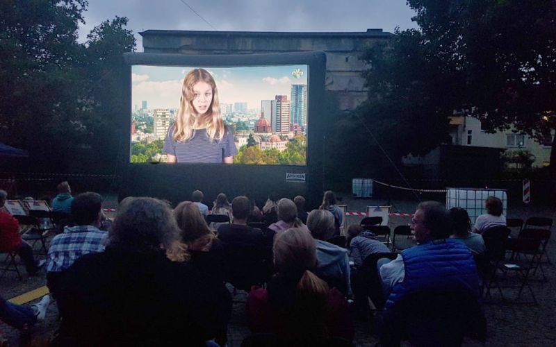 Werner Marktplatz verwandelte sich in Open-Air-Kino