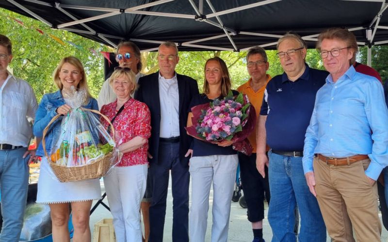 Werner Markt: Die Sonne und der neue Platz strahlten