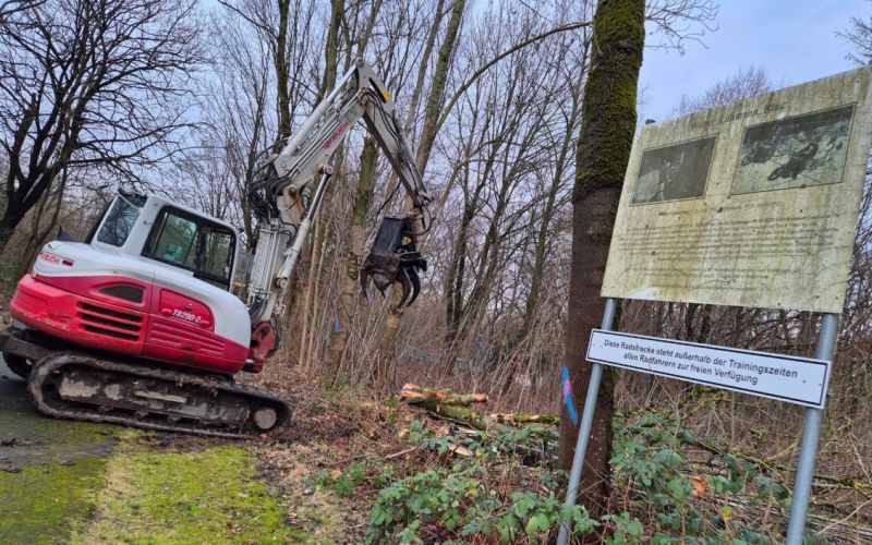 Radsportanlage Feldmark: 34 Bäume müssen weichen