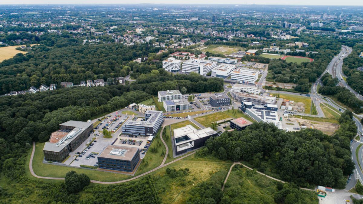 Lehre und Forschung sind im Norden angesiedelt. Foto: Bochum Wirtschaftsentwicklung, Donna und der Blitz GmbH.