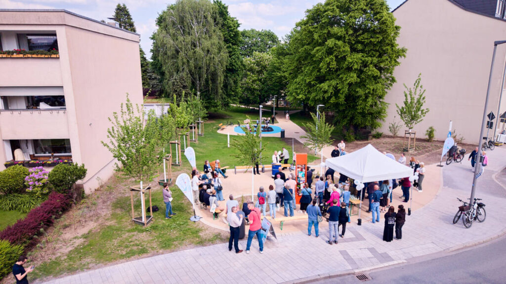 Grünverbindung „Auf dem Kreuz“ ein. Foto: Stadt Bochum, Dennis Yenmez