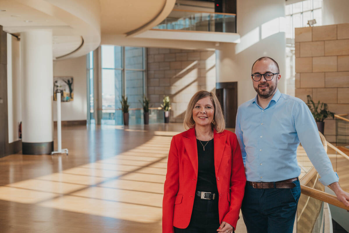 Die heimischen SPD-Landtagsabgeordneten Andrea Busche und Sebastian Hartmann. Foto: Alexander Stahl