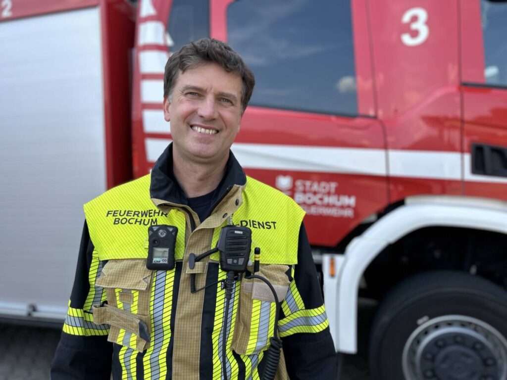 Simon Heußen ist seit 2017 Amtsleiter der Bochumer Feuerwehr. 