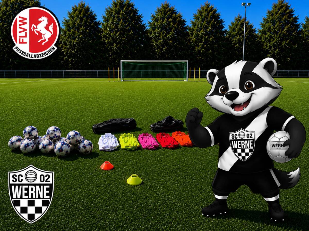 Werni Wacker, der Vereinsdachs des SC Werne 02, heißt das neue Maskottchen. Foto: SC Werne