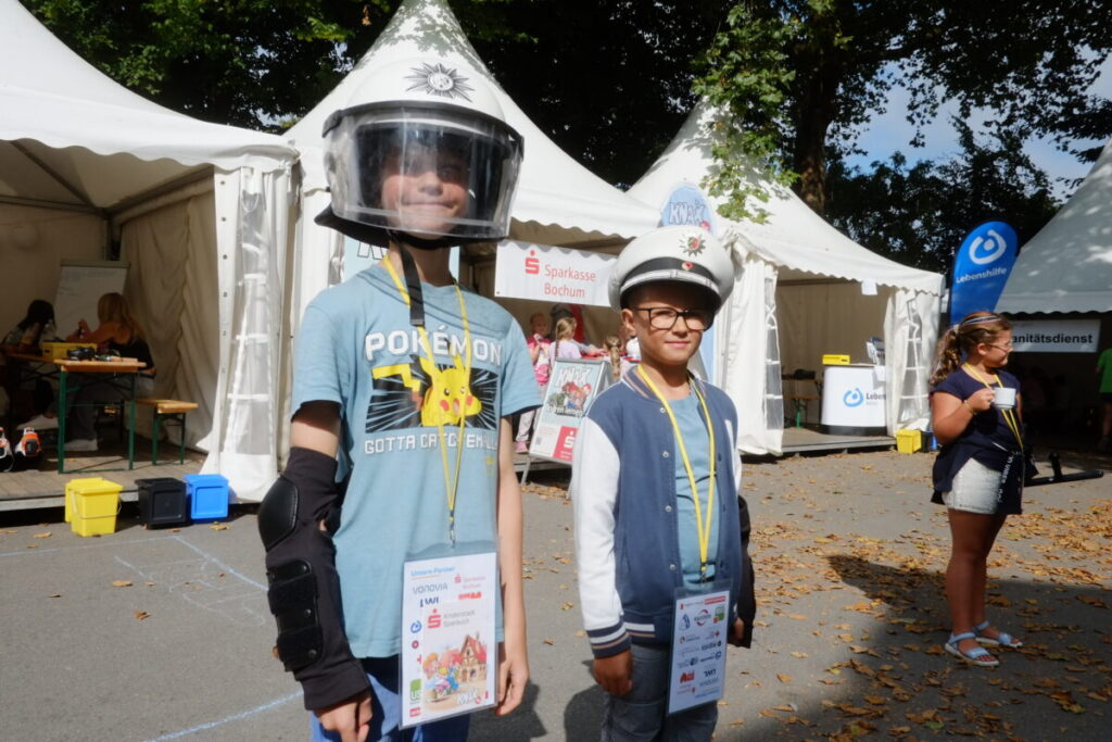 Die Kinderstadt hat auch eine Polizei