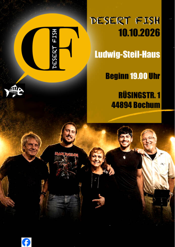 Im LSH finden regelmäßig samstags ab 19 Uhr Konzerte statt. Der Eintritt ist frei. Am 10. Oktober werden Desert Fish auf der Bühne stehen.