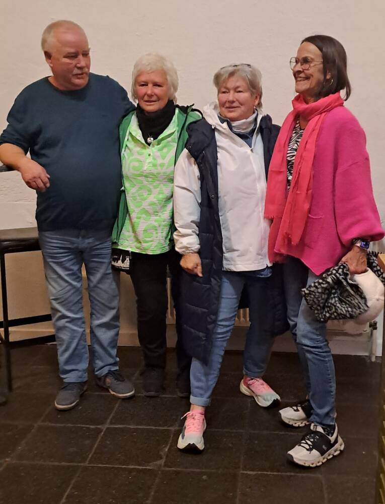 Der neu gewählte Vorstand (v.l.): Willi Richter, Silvia Demitrowitz, Marion Kensy und Heidrun Kimmich leiten Gerther Treff. Fotos (3): privat