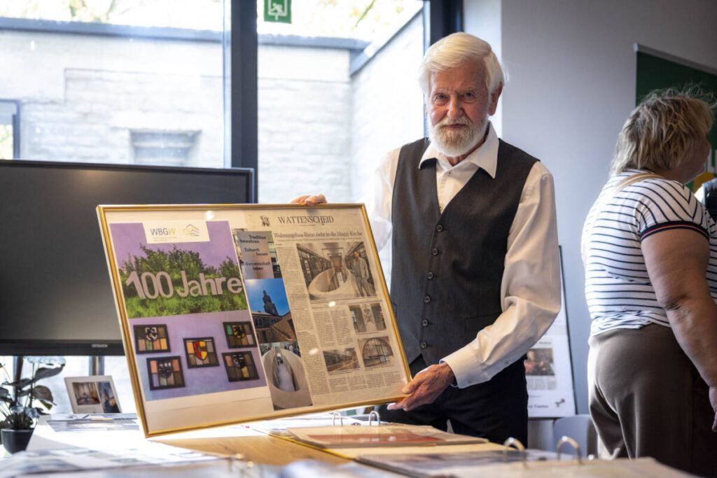 Bernd Albers wohnt seit 74 Jahren in einer WBGW-Wohnung und war 30 Jahre lang Messdiener in St. Nikolaus.