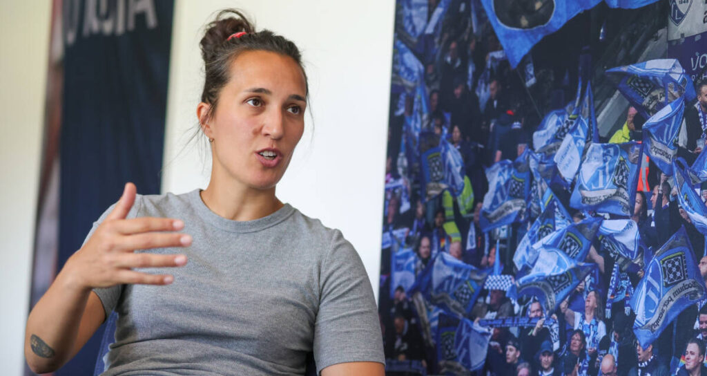 Kyra Malinowski will mutige Spielerinnen. Spielerinnen, die Entscheidungen treffen, Dinge ausprobieren und Verantwortung übernehmen. Foto: firo sportfotos