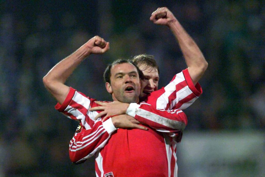 Uwe Rösler 1998 als Spieler in seiner ersten Saison beim FC Kaiserslautern…