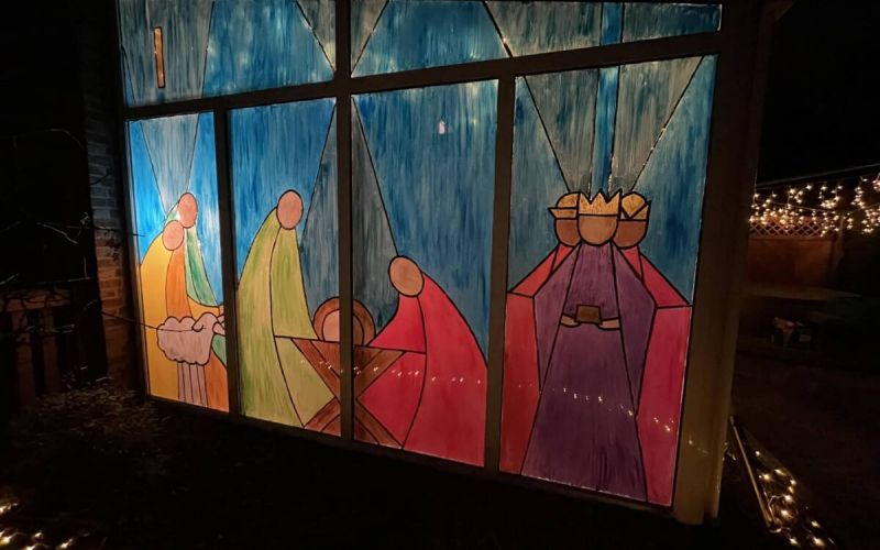 Begehbarer Adventskalender in Werne