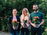 Für Bochum und Wattenscheid werden für die Grünen kandidieren: (v.l.n.r.) Lea Niewerth, Claudia Neuse und Marc Lemke). Foto: Finn Kantus