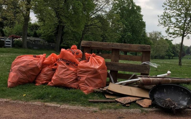 Großartige Aufräum- und Stadtputzaktion in Hamme