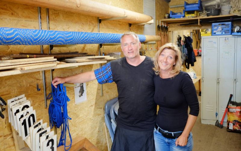 Mac Claymore trainieren in Gerthe für die Highland-Games