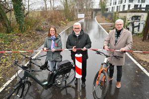 Eröffnung der Opeltrasse in Bochum, 08.12.2025. Foto: Lutz Leitmann/Stadt Bochum