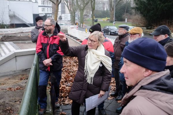 Baustellenspaziergang auf dem Werner Markt