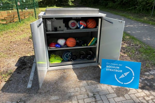Die neueste Sportbox wurde jetzt Im Bockholt im Norden eingerichtet. Foto: Stadt Bochum