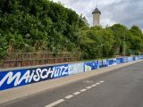 Historische und kulturelle Motive des Stadtteils Harpen hat das Künstler-Duo gestaltet. Aktuell geht es um die Maischützen. Foto: 23.07.2026. Foto: Lutz Leitmann / Stadt Bochum