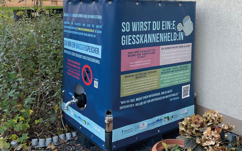 Wassertanks für durstige Bäume