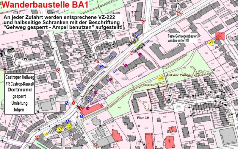 Glasfasernetz-Ausbau: Castroper Hellweg wird teilweise zur Einbahnstraße