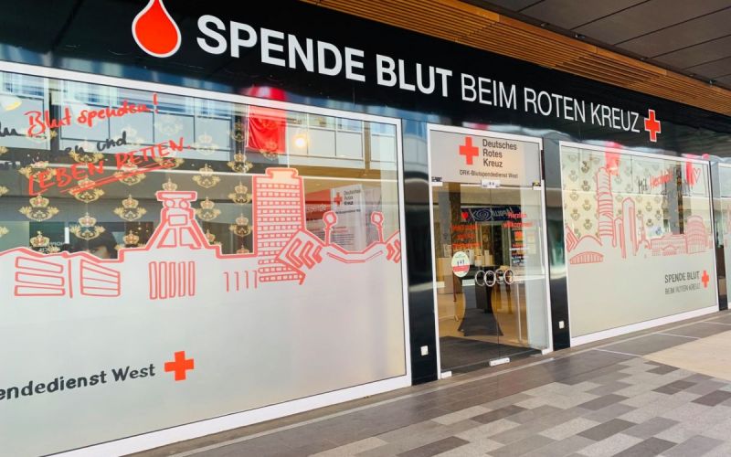 Das Blutspendezentrum im Ruhr Park Bochum ist weiterhin geöffnet. Foto: Ruhr Park Bochum
