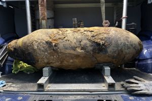 Am Eschweg in Bochum-Langendreer wurde eine amerikanische 250-Kilo-Weltkriegsbombe erfolgreich entschärft. Foto: Stadt Bochum