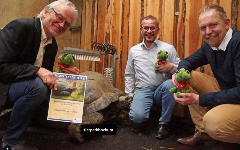 GWV und „Charles“ aus dem Tierpark Bochum feiern Geburtstag