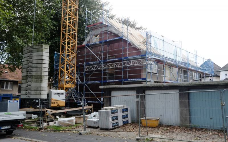 Bauarbeiten an der Fischerstraße: Hier sollen 25 neue Wohnungen entstehen