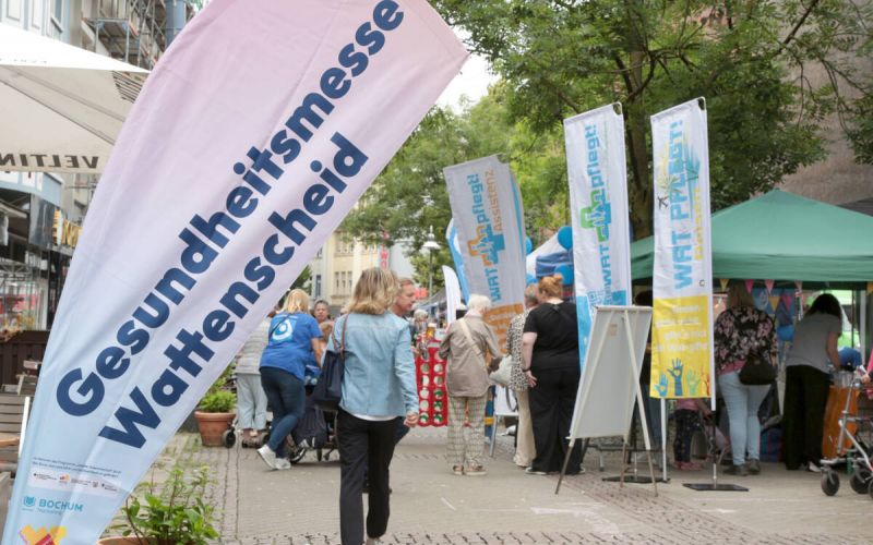 Insgesamt 21 Ausstellende mit vielen Mitmachangeboten für alle Generationen beteiligen sich an der Wattenscheider Gesundheitsmesse. Foto: Bochum Marketing / Andreas Molatta