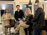 Christin-Marie Stamm (MdL), Christian Kalisch (verkehrspolitischer Sprecher der SPD-Ratsfraktion), Phillip Welsch (Ratsherr für den Norden), Bezirksbürgermeister Henry Donner sowie Snezana Curuvija (Fraktionsvorsitzende der BV Nord) im Gespräch mit den Bürgerinnen und Bürgern. Foto: SPD