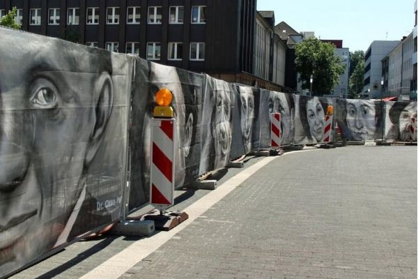 Wenn der Bauzaun zum Hingucker wird
