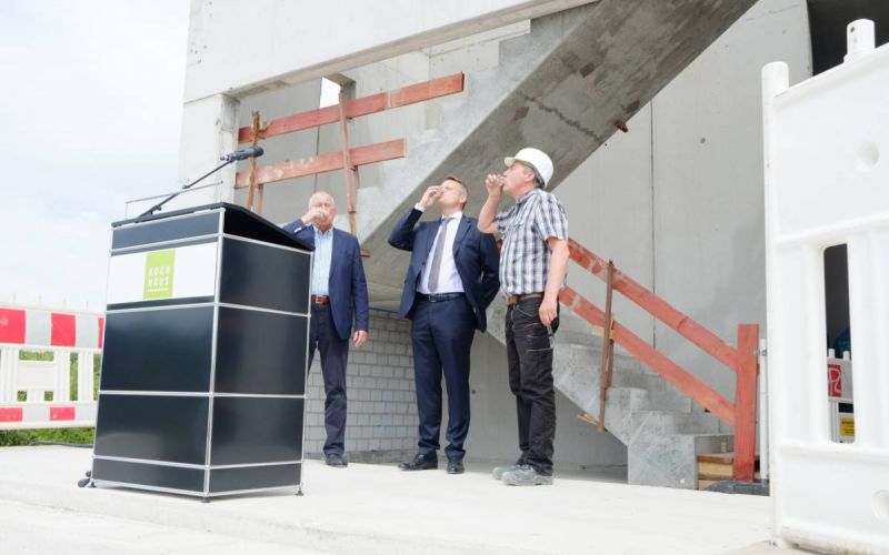 Rohbau für große Krankenhausküche in Gerthe steht