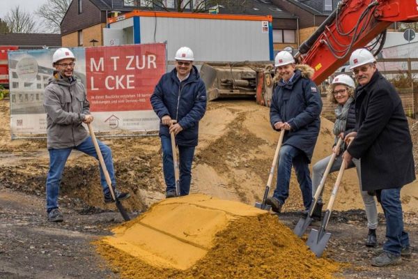 Spatenstich für das Neubauprojekt des Gemeinnützigen Wohnungsvereins (GWV)
