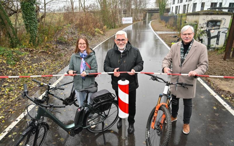 Eröffnung der Opeltrasse in Bochum, 08.12.2025. Foto: Lutz Leitmann/Stadt Bochum