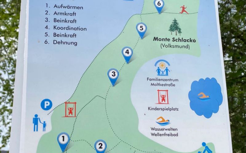 „Trimm Dich WAT“ – Fitness-Parcours auf dem Monte Schlacko