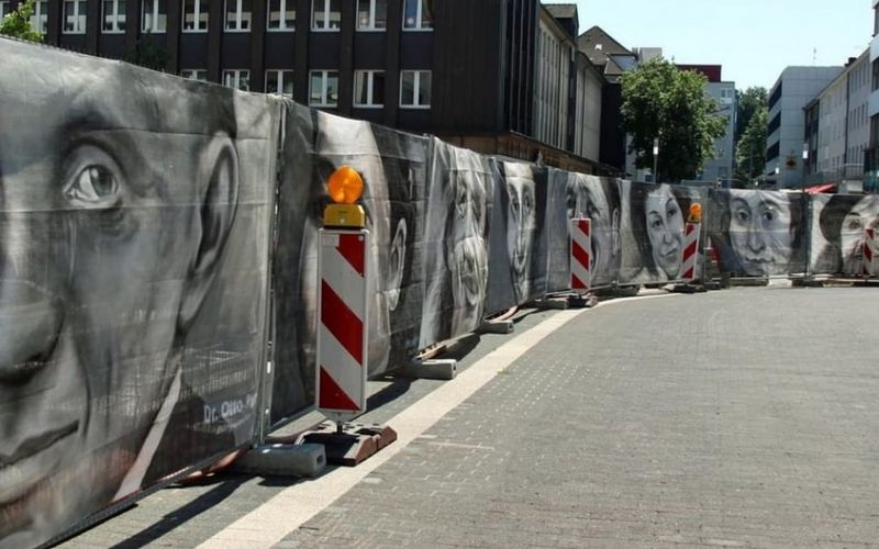 Wenn der Bauzaun zum Hingucker wird