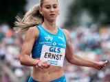 Die Wattenscheiderin Jolina Ernst, Tochter der erfolgreichen Leichtathleten Melanie Paschke und André Ernst, läuft im Juli bei den Deutschen Meisterschaften in ihrem „Wohnzimmer“. Foto: Stefan Mayer