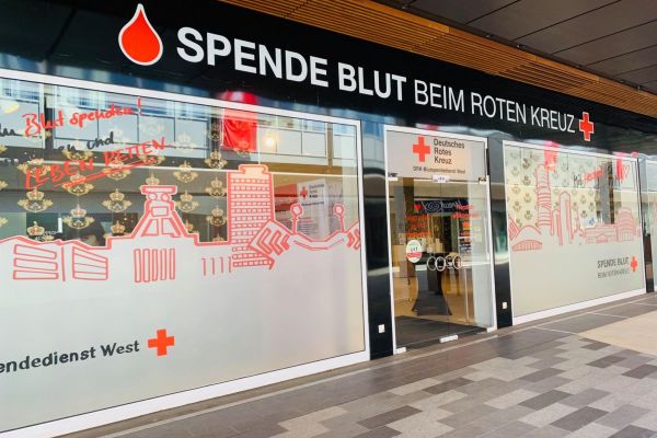 Das Blutspendezentrum im Ruhr Park Bochum ist weiterhin geöffnet. Foto: Ruhr Park Bochum