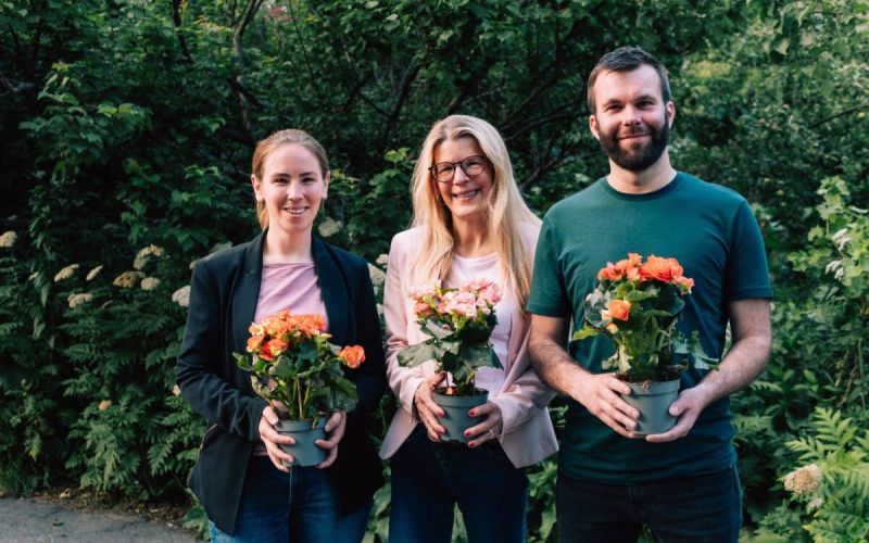 Für Bochum und Wattenscheid werden für die Grünen kandidieren: (v.l.n.r.) Lea Niewerth, Claudia Neuse und Marc Lemke). Foto: Finn Kantus